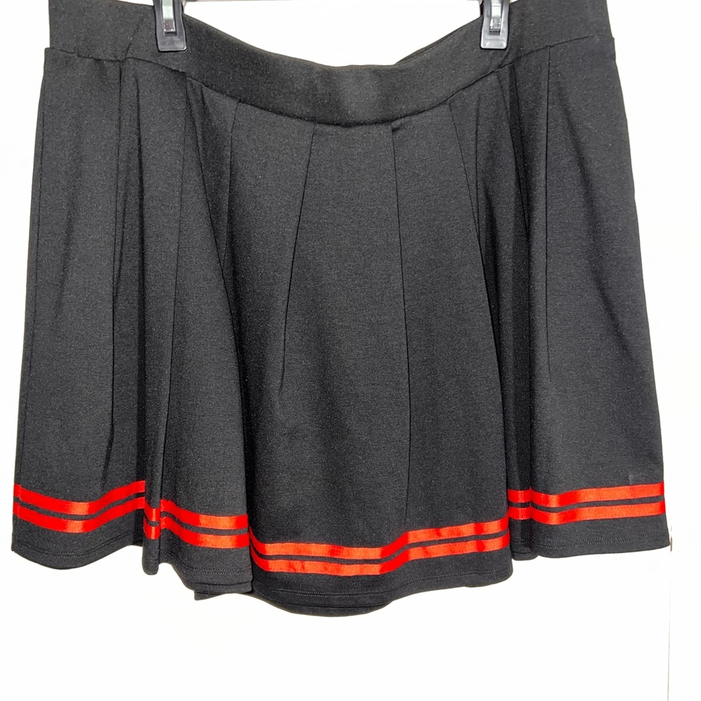 Wild Fable Black Skirt with Red Stripes